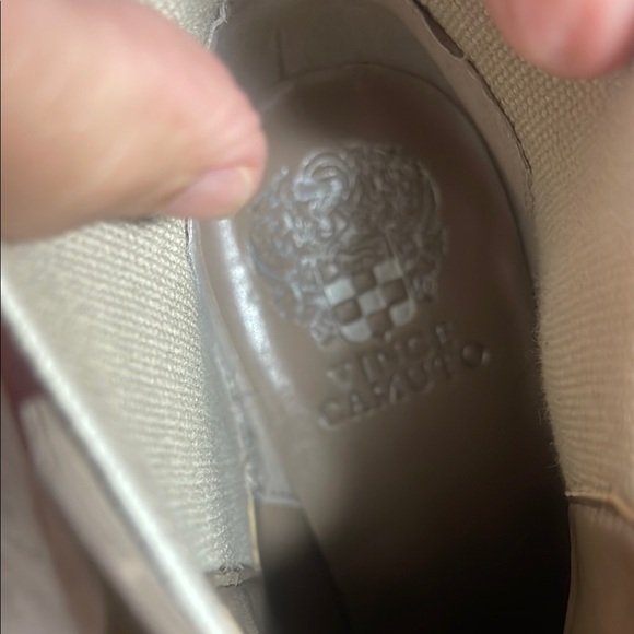 Vince Camuto Cream Heeled Boots with Suede Finish - Picture 8 of 12